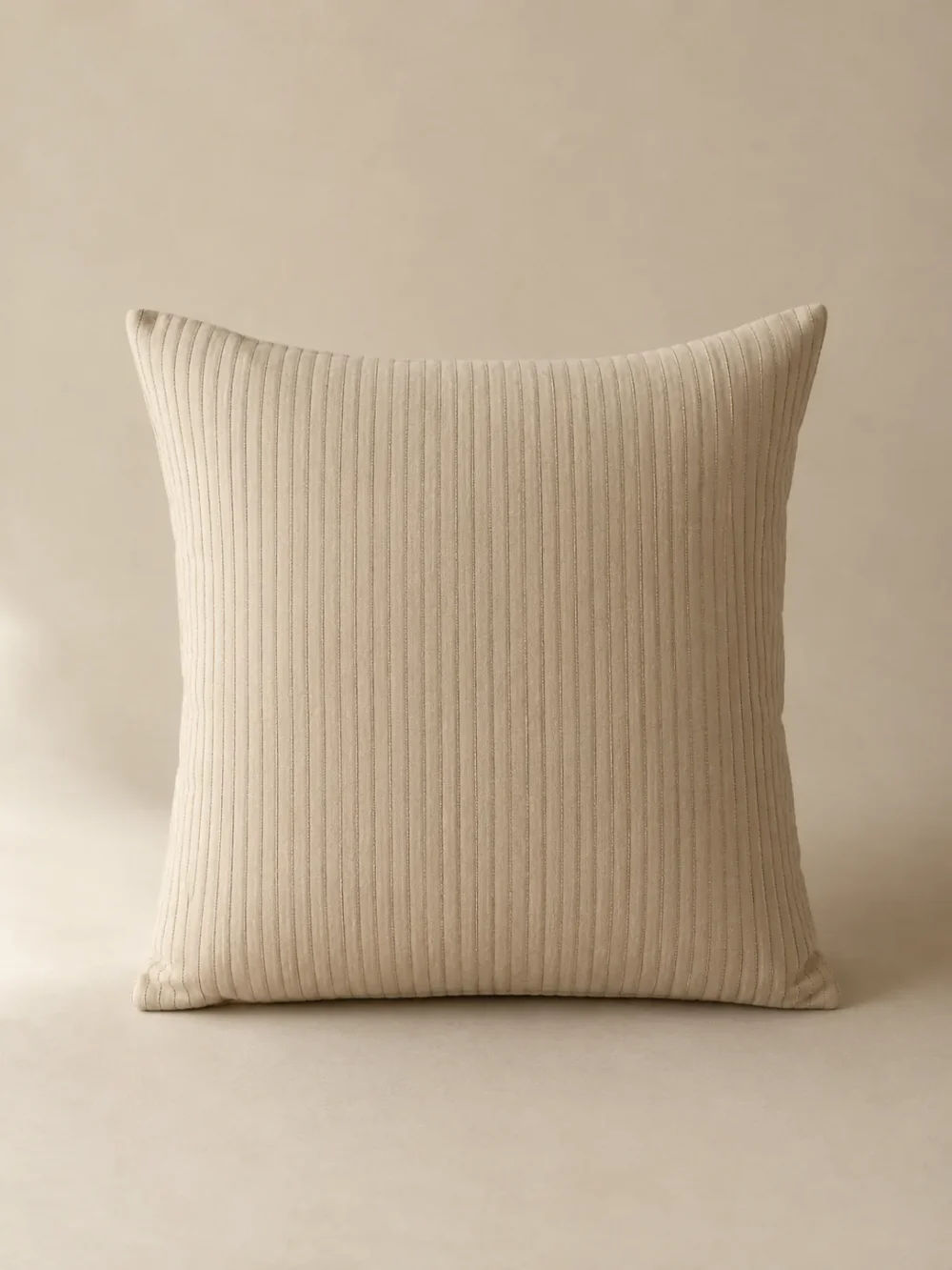 Lull Pintuck Cushion Cover in Sand, front view
