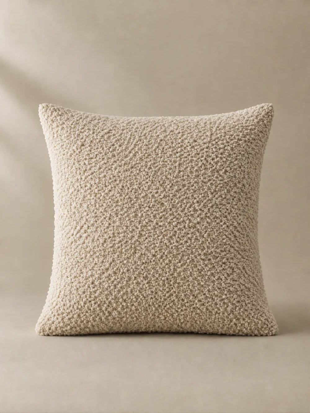 Moor Loop Cushion Cover in Oat, front view