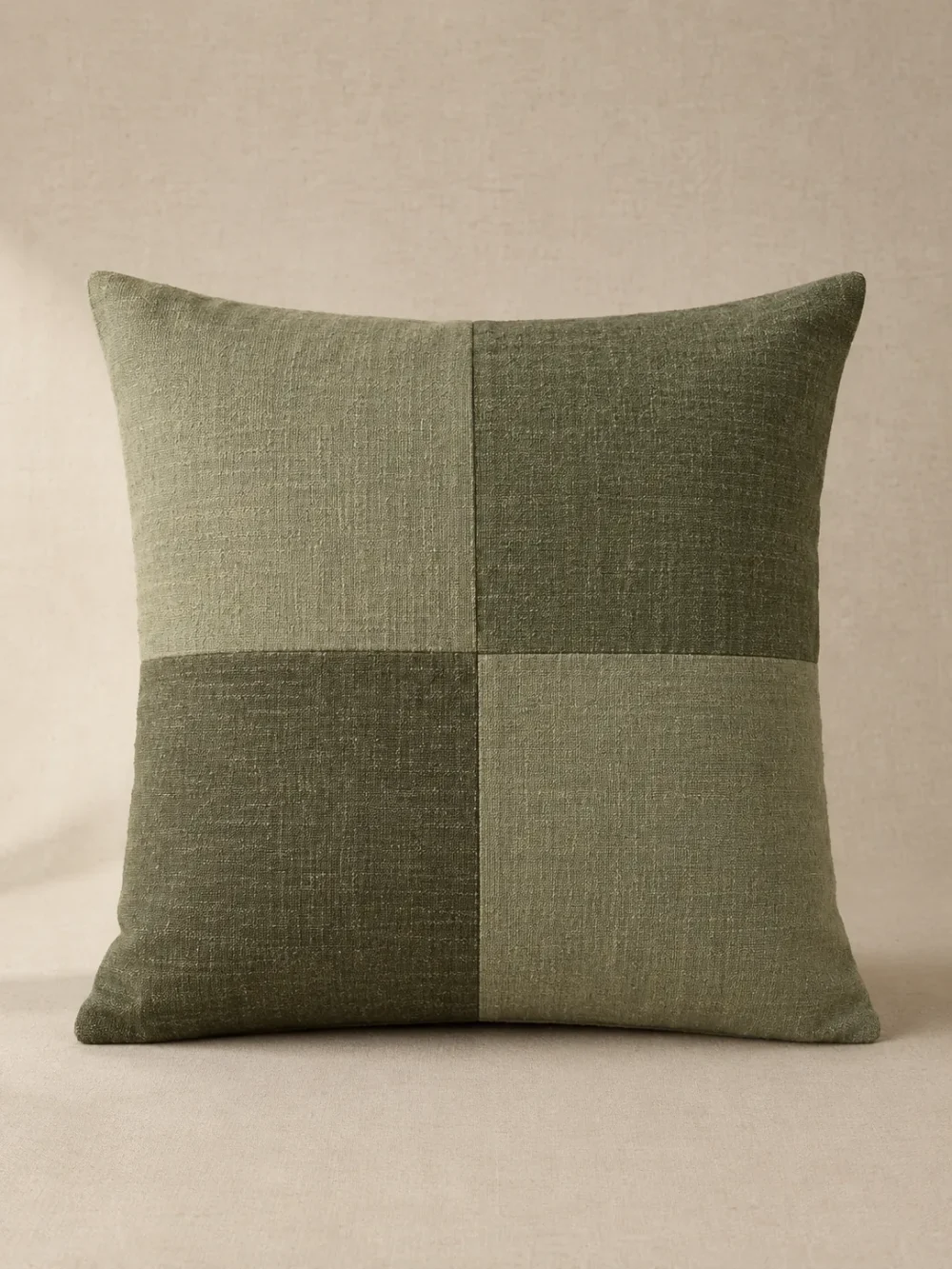 Shoal Patch Cushion Cover in Moss, front view